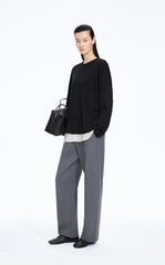 Sweatshirt / JNBY Relaxed skin-friendly Layered Pullover