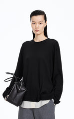 Sweatshirt / JNBY Relaxed skin-friendly Layered Pullover