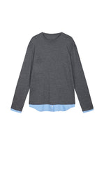 Sweatshirt / JNBY Relaxed skin-friendly Layered Pullover