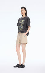 T-Shirt / JNBY Botanical Floral Graphic Cotton Tee