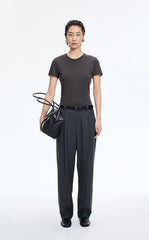 T-Shirt / JNBY Cotton Cashmere Cropped T-Shirt
