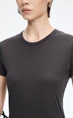 T-Shirt / JNBY Cotton Cashmere Cropped T-Shirt