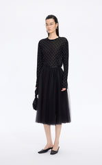 T-Shirt / JNBY Cotton Long Sleeve Relaxed T-Shirt