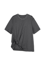 T-Shirt / JNBY Draped Pleated Hem Cotton T-Shirt