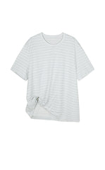 T-Shirt / JNBY Draped Pleated Hem Cotton T-Shirt