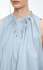 T-Shirt / JNBY Drawstring Collar Cotton T-Shirt