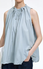 T-Shirt / JNBY Drawstring Collar Cotton T-Shirt