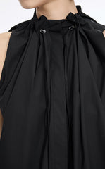 T-Shirt / JNBY Drawstring Collar Cotton T-Shirt