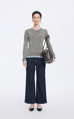 T-Shirt / JNBY Flocked Mesh Layered Tee