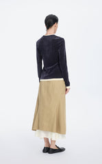 T-Shirt / JNBY Flocked Mesh Layered Tee