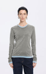 T-Shirt / JNBY Flocked Mesh Layered Tee