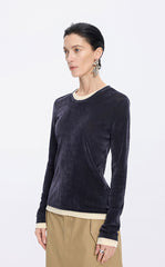 T-Shirt / JNBY Flocked Mesh Layered Tee