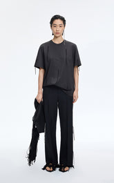T-Shirt / JNBY Fringe Cotton Oversized T-Shirt