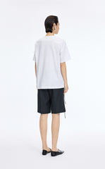 T-Shirt / JNBY Fringe Cotton Oversized T-Shirt
