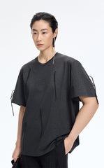 T-Shirt / JNBY Fringe Cotton Oversized T-Shirt