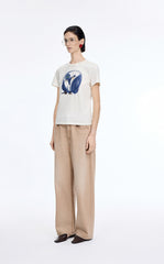 T-Shirt / JNBY Hand-Drawn Graphic Cotton T-Shirt