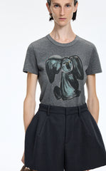 T-Shirt / JNBY Hand-Drawn Graphic Cotton T-Shirt