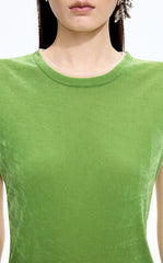 T-Shirt / JNBY Layered Slim-Fit Flocked T-Shirt