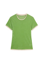 T-Shirt / JNBY Layered Slim-Fit Flocked T-Shirt