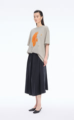 T-Shirt / JNBY Loose Pony Graphic Cotton Tee