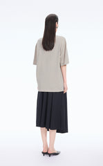 T-Shirt / JNBY Loose Pony Graphic Cotton Tee