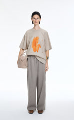 T-Shirt / JNBY Loose Pony Graphic Cotton Tee