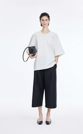 T-Shirt / JNBY Oversized O-line Cotton Blend T-Shirt