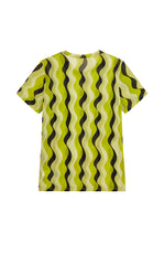 T-Shirt / JNBY Sheer Pop Stripe Mesh T-Shirt