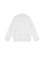 قميص / JNBY بولو طويل الأعماق فصلي بالآلوان المائية