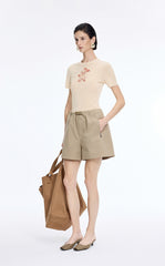 T-Shirt / JNBY X-Shaped Dog Graphic Fitted T-Shirt