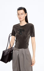 T-Shirt / JNBY X-Shaped Dog Graphic Fitted T-Shirt