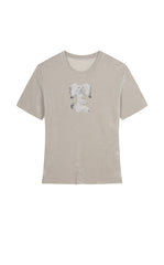 T-Shirt / JNBY X-Shaped Dog Graphic Fitted T-Shirt