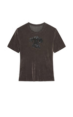 T-Shirt / JNBY X-Shaped Dog Graphic Fitted T-Shirt