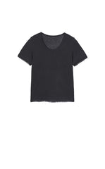 T-Shirt / JNBY Cashmere Blend Waffle Knit T-Shirt