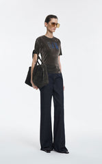 T-Shirt / JNBY Flocked Mesh Graphic Tee