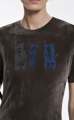 T-Shirt / JNBY Flocked Mesh Graphic Tee