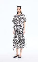 T-Shirt / JNBY Floral Cotton Relaxed T-Shirt