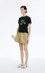 T-Shirt / JNBY Vegetable Print Cotton T-Shirt