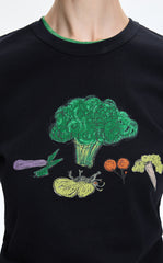 T-Shirt / JNBY Vegetable Print Cotton T-Shirt