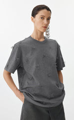 T-shirt / JNBY Floral Relaxed Cotton T-Shirt