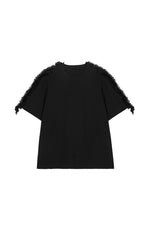 T-shirt / JNBY Lace Trim Panelled Oversize T-Shirt
