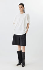 T-shirt / JNBY Lace Trim Panelled Oversize T-Shirt