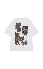 T-shirt / JNBY Oversized Chic Cat Graphic T-Shirt