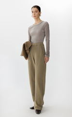 T-shirt / JNBY Slim Fit Velvet Mesh Long Sleeve T-Shirt