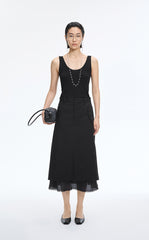 Tank Top / JNBY Lace Trim Cotton Knit Camisole