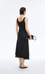 Tank Top / JNBY Lace Trim Cotton Knit Camisole