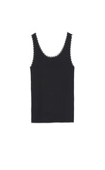 Tank Top / JNBY Lace Trim Cotton Knit Camisole