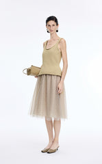 Tank Top / JNBY Sculpted Knit Cotton Tank