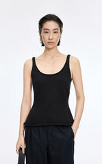 Tank Top / JNBY Sculpted Knit Cotton Tank