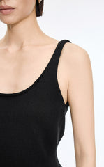 Tank Top / JNBY Sculpted Knit Cotton Tank